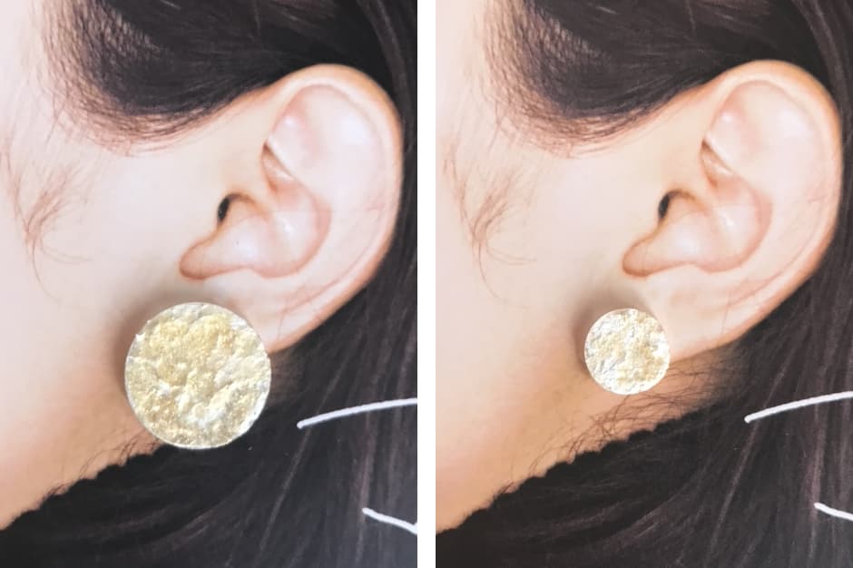 a picture of Gold Moon earrings