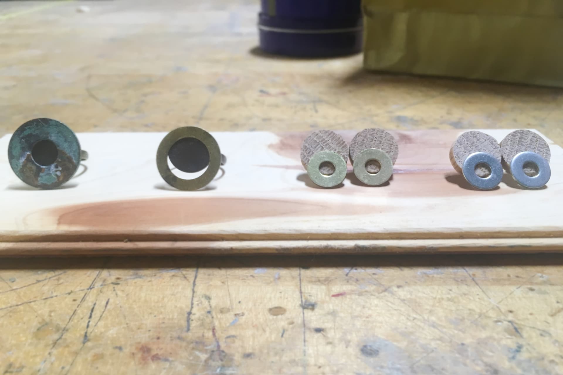 Link image of washer ring and earrings