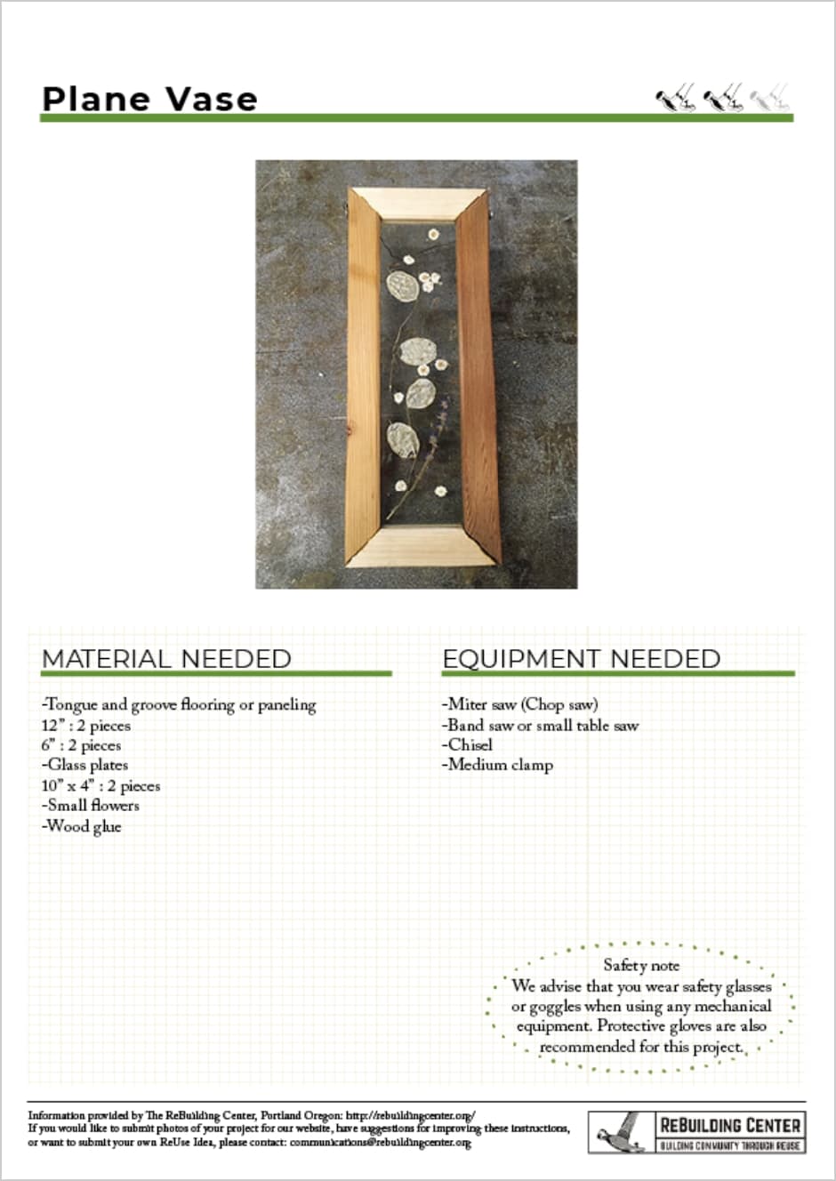 Creative ReUse guide of Flat flower vase